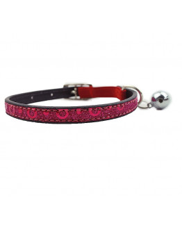 Katthalsband Lila Glitter