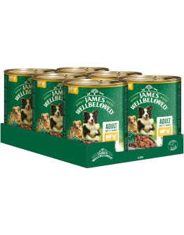 James Wellbeloved Adult Dog Hypoallergenic med lamm & kyckling - 6 x 800