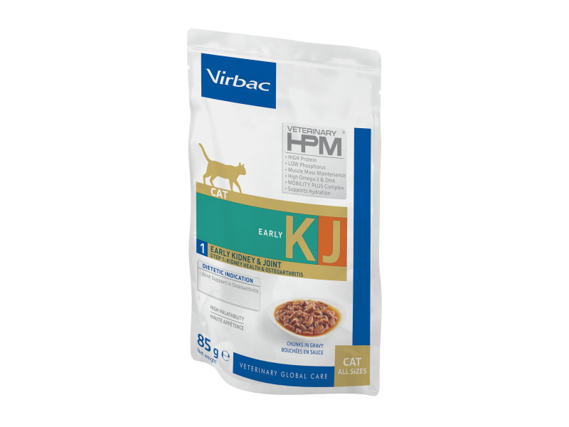 Virbac Veterinary HPM Cat Early Kidney & Joint KJ1 - Ekonomipack: 24 x 85 g