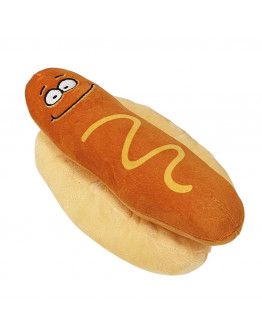 Hotdog i plysch Hundleksak - Hundleksak