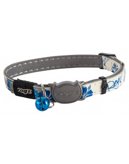 Katthalsband Glowcat Blue Floral S