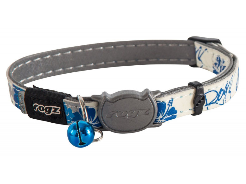 Katthalsband Glowcat Blue Floral S