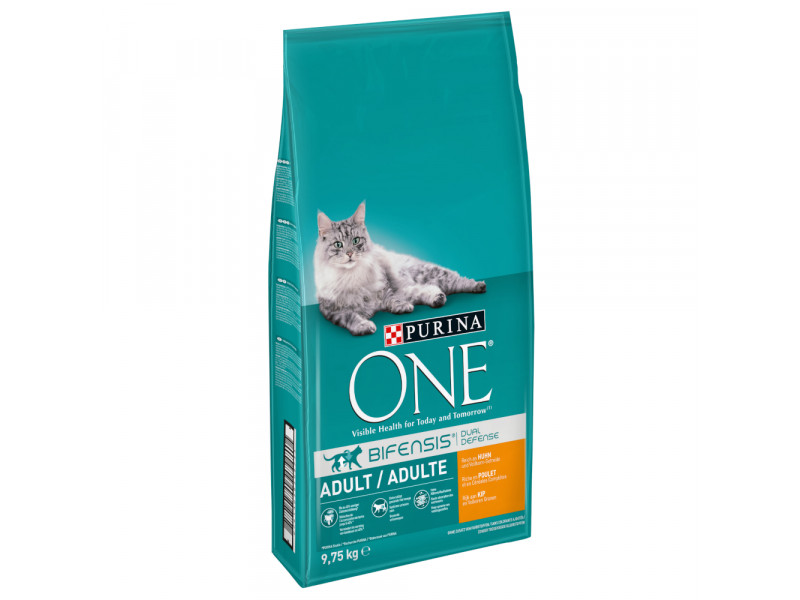 8 kg + 1,75 kg på köpet! 9,75 kg Purina ONE - Adult Kyckling & fullkorn