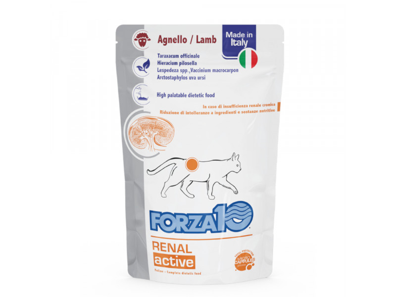Forza10 Actiwet Renal active Våtfoder med lamm för katter - 12 x 100 g