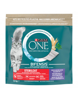 PURINA ONE SterilCat med sej - Ekonomipack: 3 x 1,5 kg