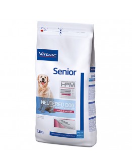 Virbac Veterinary HPM Hund Senior Kastrerad Stor & Medium för hundar - 2 x 12 kg