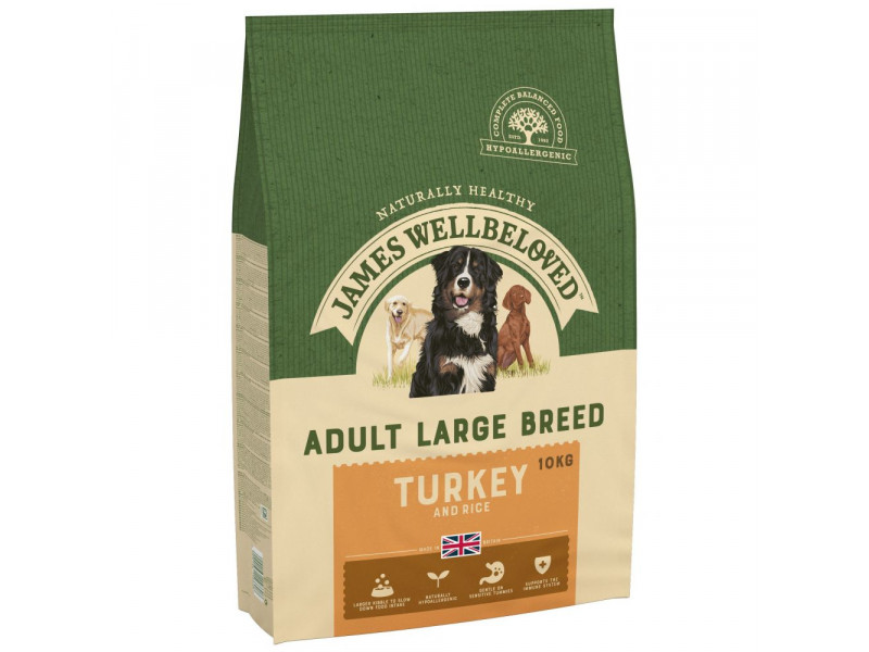 James Wellbeloved Adult Large Breed Turkey & Rice - 10 kg
