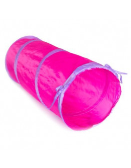 Prasseltunnel kattleksak Rosa 60 cm