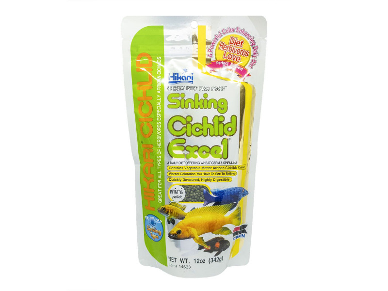 Hikari Sinking Cichlid Excel Mini Pellet - 342 g Hikari Sinking Cichlid Excel Mini Pellet - 342 g