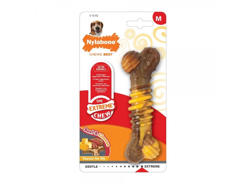 Nylabone Extreme Texture Beef & Cheese (M)