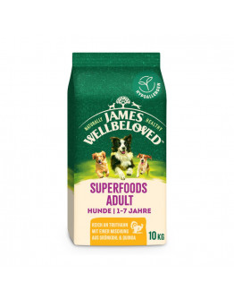 James Wellbeloved Hypoallergenic torrfoder till specialpris! - Superfoods Adult Turkey med grönkål & quinoa 10 kg