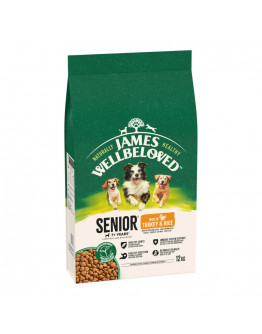 James Wellbeloved Senior Dog Hypoallergenic Turkey & Rice - Ekonomipack: 2 x 12 kg