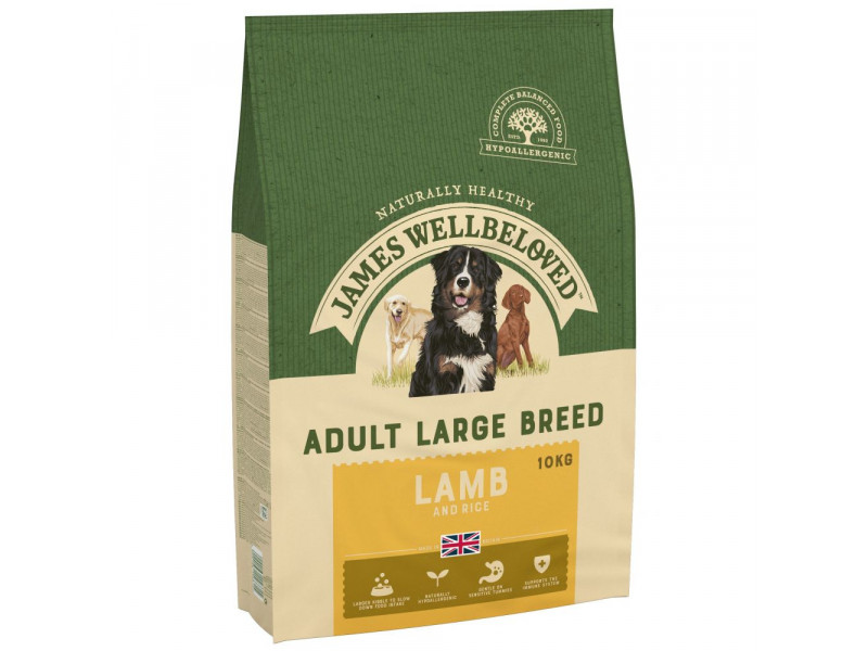 James Wellbeloved Adult Large Breed Lamb & Rice - 10 kg