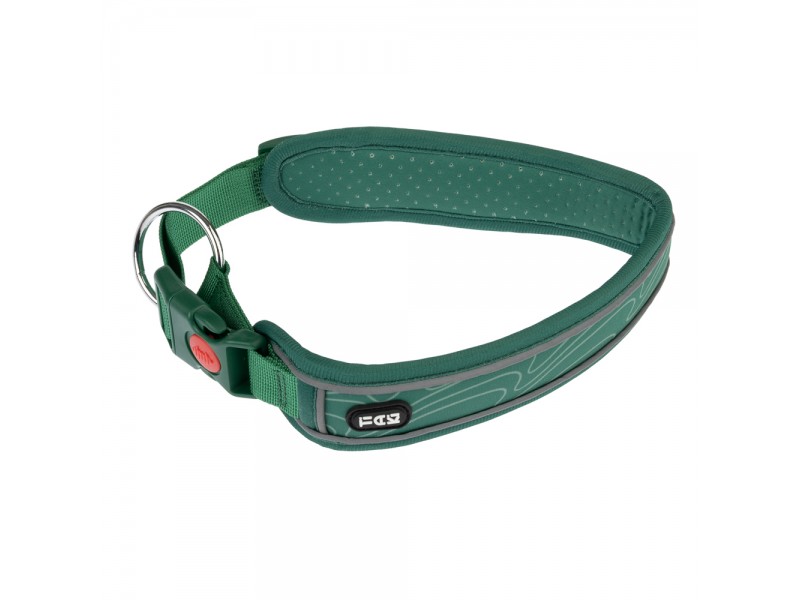 TIAKI Soft & Safe halsband, grönt - Stl. M: 45 - 55 cm halsomfång, B 40 mm