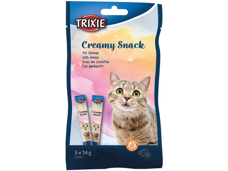 Kattgodis Trixie Snacks med räkor 5 × 14