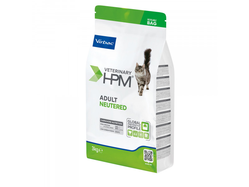 Virbac Veterinary HPM Adult Neutered Cat - 3 kg