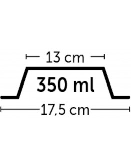 Skål i melamin med lös rostfri skål - 350 ml