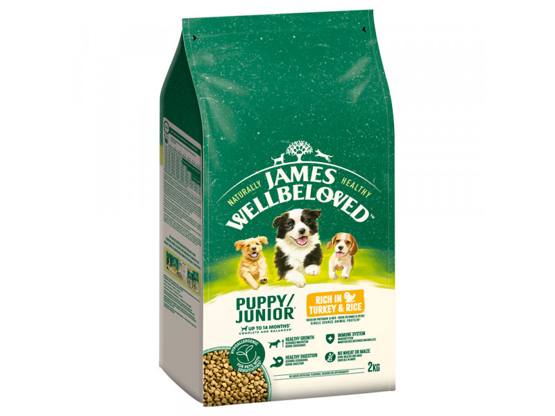 James Wellbeloved Hypoallergenic torrfoder till specialpris! - Junior Lamb & Rice 2 kg