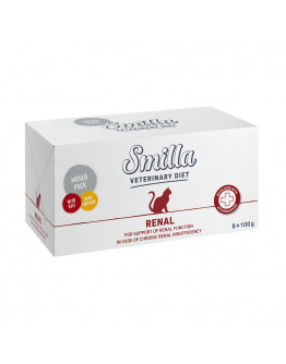 Smilla Veterinary Diet Mixpack 8 x 100 g - Renal: Kyckling + nötkött