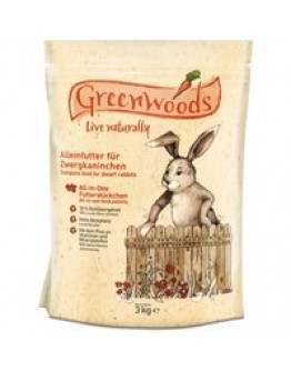 Greenwoods dvärgkaninfoder - 3 kg