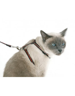 OBS Retur! Set med Kattsele, koppel & halsband