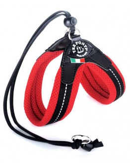 Kattsele Tre Ponti Basic Mesh Röd, 1