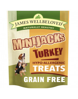 James Wellbeloved Minijacks Dog Treats - Turkey & Vegetable - Grain-Free (90g)