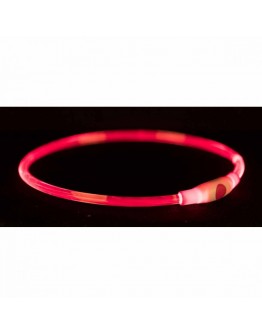 Trixie Flash Light Lysande Hundhalsband Röd (65 cm)