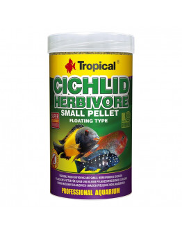 Tropical Cichlid Herbivore Small Pellet - 250 ml