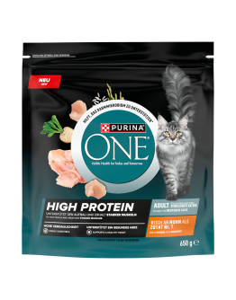 PURINA ONE 2 x 650 g kattfoder till specialpris! - High Protein kyckling (2 x 650 g)