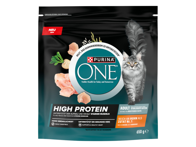 PURINA ONE 2 x 650 g kattfoder till specialpris! - High Protein kyckling (2 x 650 g)
