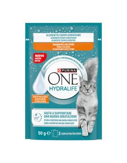 24 x 50 g PURINA ONE Hydralife Cat Liquid till ett specialpris! - kyckling