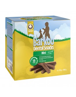 Ekonomipack: Barkoo Dental Snacks - Små hundar (56 st)
