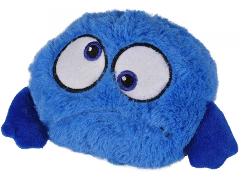 Hoppande plyschboll med ljud - Blå