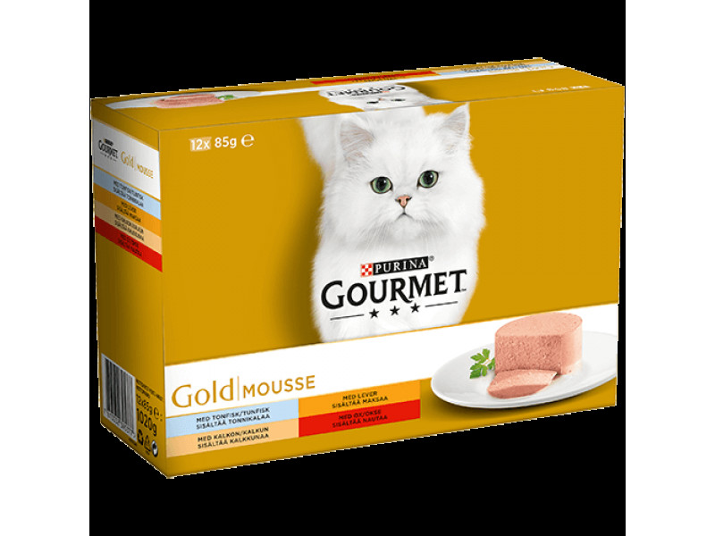 Våtfoder Mousse för katt 12-pack - 12 x 85 g