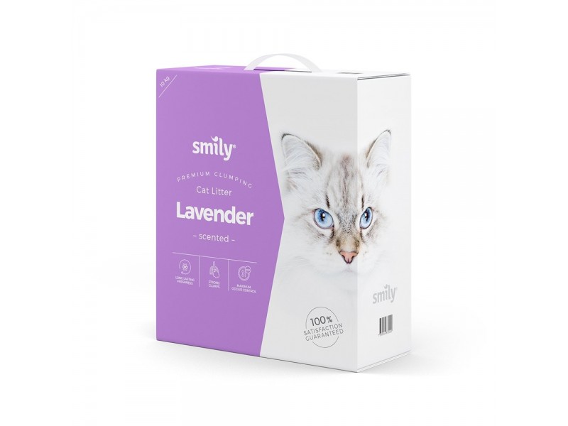 Smily Kattsand Lavendel (10 kg)
