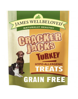 James Wellbeloved Crackerjacks Dog Treats - Ekonomipack: Turkey Grain-Free (3 x 225 g)
