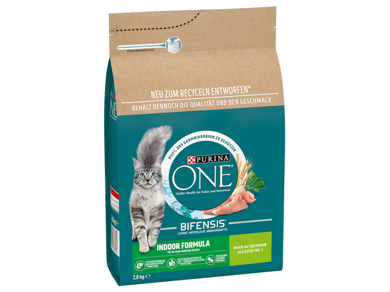 2 x 2,8 kg Purina ONE till ett specialpris! - Indoor Formula (2 x 2,8 kg)