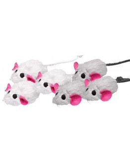 Kattleksak Plyschmöss 6-pack