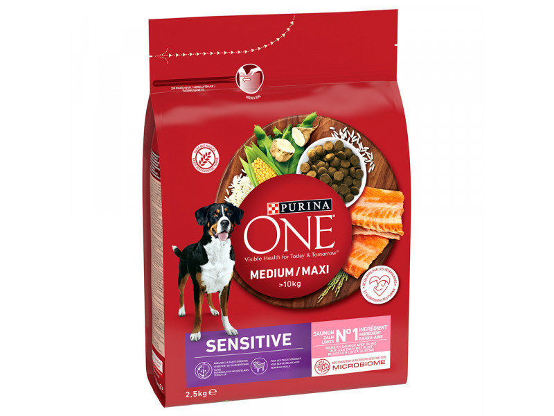 Purina ONE Medium/Maxi Sensitive Lax - 2,5 kg