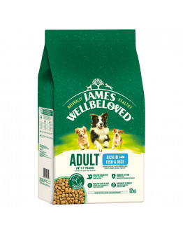 James Wellbeloved Hypoallergenic torrfoder till specialpris! - Adult Fish & Rice 12 kg