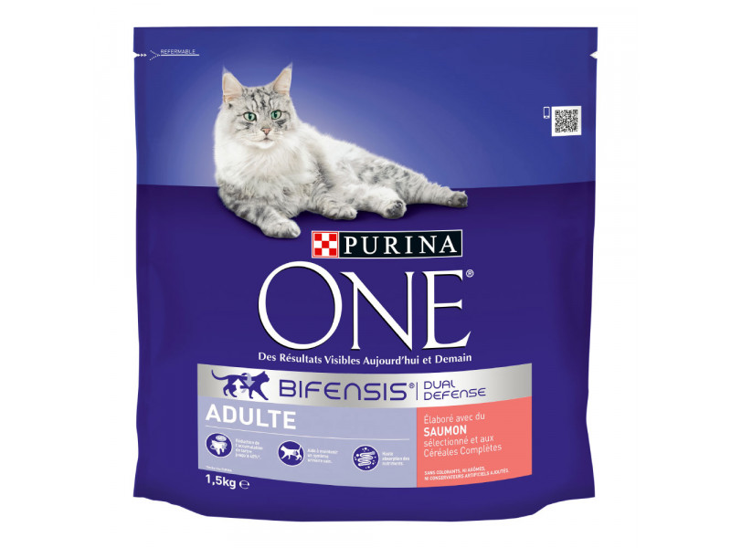 Purina ONE Adult Lax & fullkorn Ekonomipack: 2 x 1,5 kg