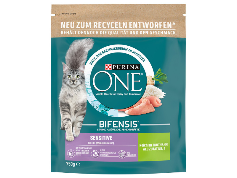 PURINA ONE kattfoder till specialpris!  - Sensitive (2 x 750 g)