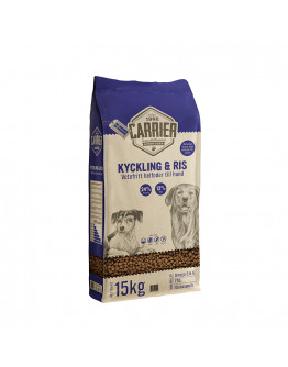 Carrier Kyckling & ris hundfoder - Ekonomipack: 2 x 15 kg