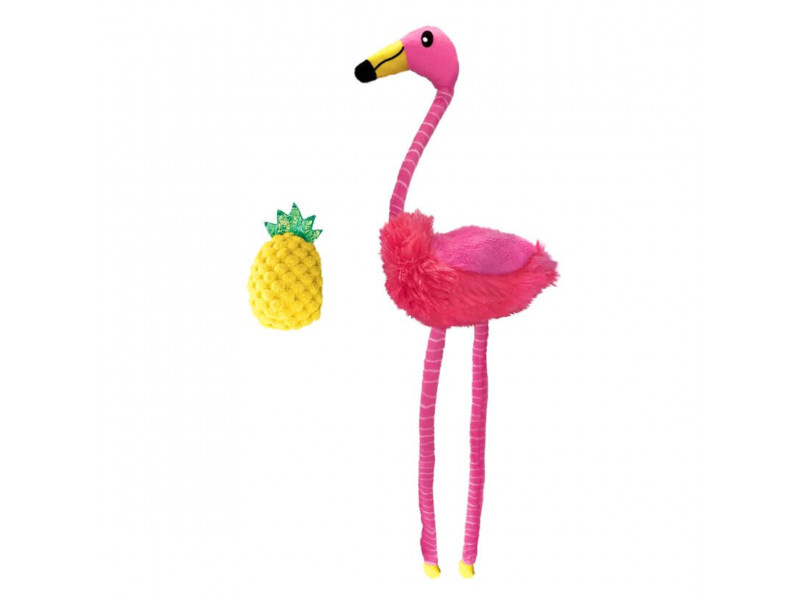 KONG Tropics Flamingo - Kattleksak