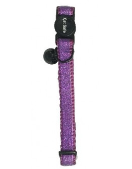 Katthalsband Glitter i Lila