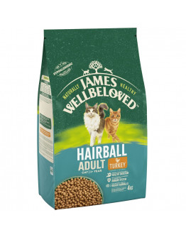 James Wellbeloved Adult Hairball Turkey & Rice - 4 kg