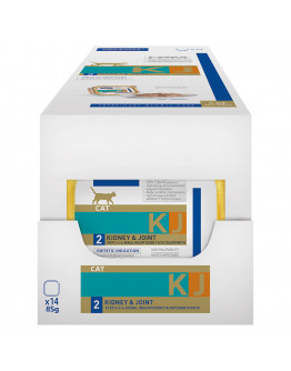 Virbac Veterinary HPM Cat Kidney & Joint KJ2 - 14 x 85 g