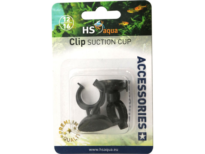 HS Aqua Sugkoppar med clips - 12/16 mm - 2 st