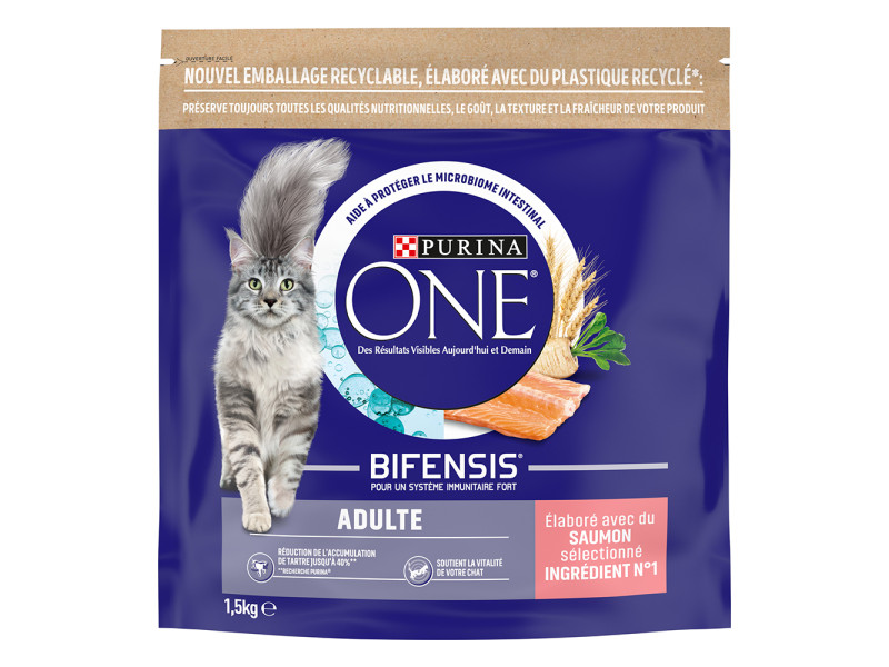 PURINA ONE Adult Lax & fullkorn Ekonomipack: 4 x 1,5 kg